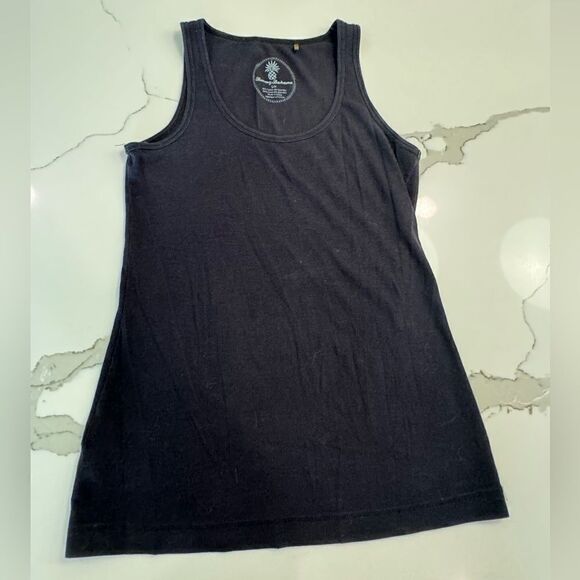 Tommy Bahama black tank top ribbed - Picture 1 of 5